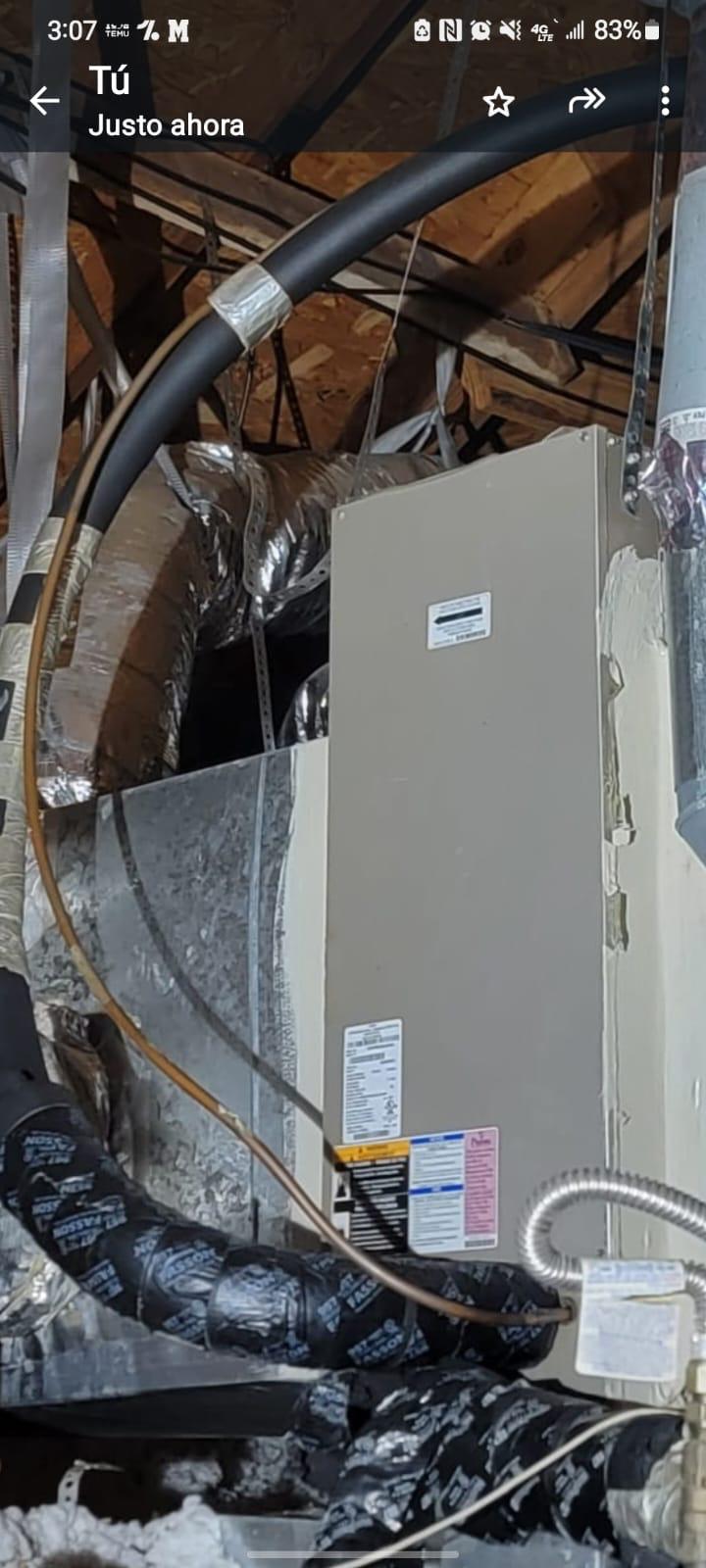 HVAC247PRO licensed Houston HVAC technician on a service call